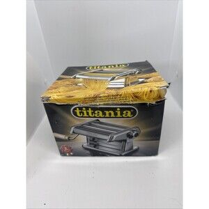 Titania Pasta Maker- Machine Is 100% Made in Italy- Heavy Duty Steel Constructio
